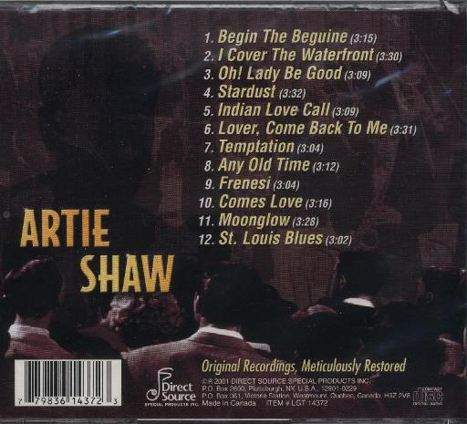 Artie Shaw - Big Band Legends - Click Image to Close